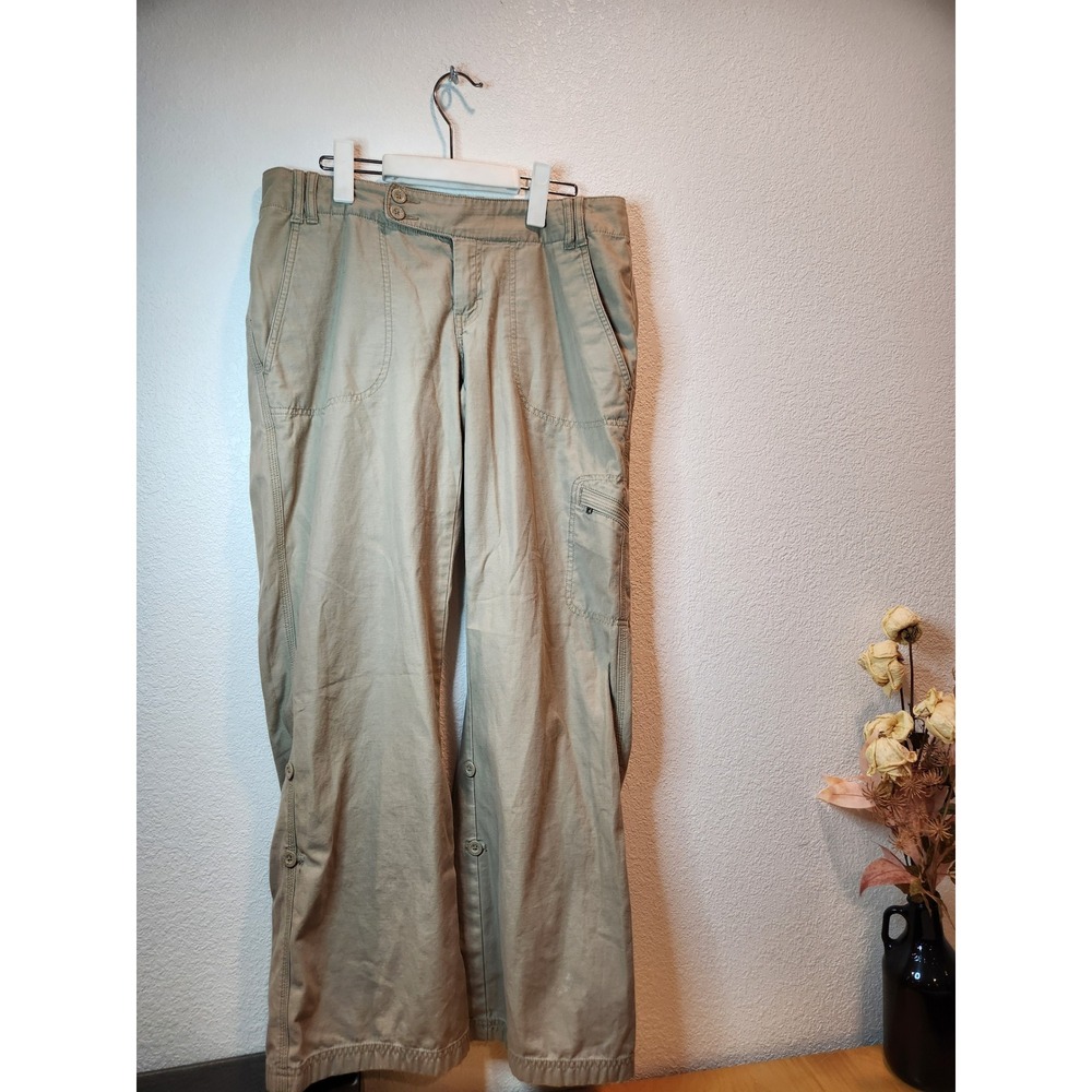 The North Face Women's Utility Cargo Pants Khaki Size 8‎ Regular 100% Cotton